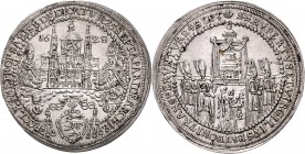 Erzbistum Salzburg Paris Graf von Lodron 1619 - 1654 1/2 Taler 1628 Salzburg HZ 1438 14,45g vz