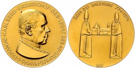 Salzburg unter österreichischer Regierung 1945 - heute Goldmedaille 1974 Salzburg auf Erzbischof Karl Berg, 1200 Jahre Dom zu Salzburg, von Giacomo Ma...
