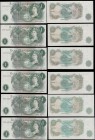 Bank of England (11) a high grade selection, mostly about UNC - UNC, of 1 Pounds QE2 portrait issues from various cashiers including Hollom B288 issue...