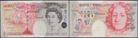 Fifty Pounds Kentfield UNC. Special Prefix Commemorative HM The Queen's Golden Wedding Anniversary 1997 Limited edition issue B377 LOW serial number E...
