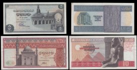 Egypt (4) a selection of replacement notes in various grades average VF or better and different denominations including a 5 Pounds Pick 45* 1976 seria...