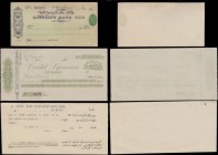 Egypt (5) a selection of various bank remainder cheques, perhaps circa early 1900's, in well kept condition and higher grades EF - about UNC - UNC. Co...