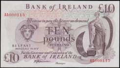 Ireland (Northern) Bank of Ireland Second Northern Ireland Type C "Sterling" issue 10 Pounds Pick 67b (BY NI.224b, PMI BA 121) ND 1985 signature D J H...