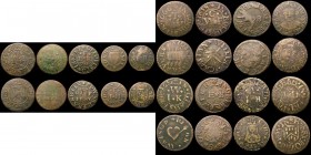 Farthings 17th Century Kent (11) Folkestone - Edward Franklin W.278 Good Fine, scratched on the reverse, Maidstone - James Ruse Grocer's Arms W.385 VG...