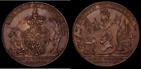 Halfpenny 18th Century Cornwall - Penryn 1794 Obverse: Shield of Arms, Reverse: A Laureate Bust on a shield, PENRYN VOLUNTEERS on a ribbon, DH4 About ...