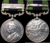 India General Service Medal with North West Frontier 1930-31 clasp, awarded to 8573 SWR.Mohd Dazim, Kurram Mil. Fine with ribbon