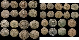 Roman Ae Antoninianii (16) a varied group includes Claudius II (4), Gallienus (2), Salonina (2), Postumus, Vitorinus (4), Tetricus II and Aurelian (2)...