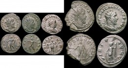 Roman Ar Antoninianii (3) Saloninus (257-258AD) Rome. Obverse: Bust right, radiate and draped, LIC COR SAL VALERIANVS N CAES, Reverse Saloninus standi...
