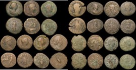 Roman bronzes 2nd and 3rd Century AD Sestertius to Ae21 (15) a mix of emperors Fair to VF