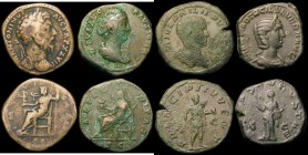 Roman Sestertius (4) Faustina I, Commodus, Otacilia and Philip II VG to Fine