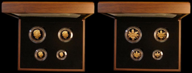 Britannia Gold Proof Set 2011 the Four coin set comprising &pound;100 One Ounce,...