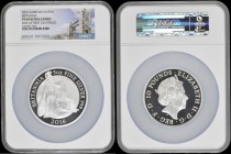 Britannia Silver Ten Pounds 2016 Standing Britannia with Lion 5oz. Silver Proof S.BG4 in a large NGC holder - One of the First 250 Struck - graded PF6...