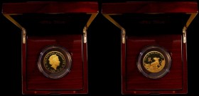 Five Hundred Pounds 2020 Shengxiao Collection - Chinese Lunar Year of the Rat 5oz. Gold Proof Reverse: a finely styled representation by P.J.Lynch, FD...