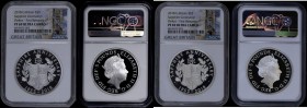 Five Pound Crowns 2018 65th Anniversary of the Coronation of Queen Elizabeth II S.L61 Silver Proof Piedforts (2) Reverse: A garlanded depiction of the...