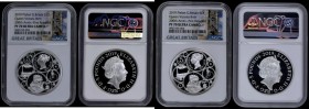 Five Pound Crowns 2019 200th Anniversary of the Birth of Queen Victoria Silver Proof Piedforts, Reverse: An intricate design showing the Young Head po...