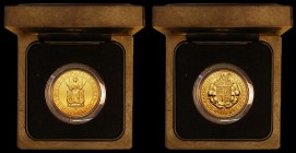 Five Pounds Gold 1989U 500th Anniversary of the First Gold Sovereign S.SE6 BU in the Royal Mint box of issue
