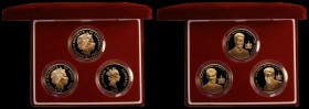 Channel Islands - The Prince William of Wales Gold Collection a 3-coin set 2003 in gold comprising Guernsey Five Pounds 2003 Gold Proof KM#143b, Jerse...