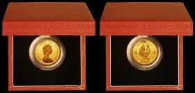 Hong Kong $1,000 1981 Cockerel Gold Proof nFDC in the Royal Mint's red box with certificate