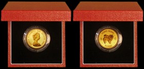 Hong Kong $1,000 1982 Dog Gold Proof nFDC in the Royal Mint's red box with certificate