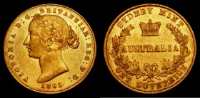 Australia Sovereign 1865 Sydney Branch Mint Marsh 370 VF with some contact marks
