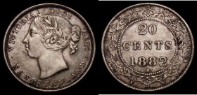 Canada - Newfoundland 20 Cents 1882H KM#4 About VF