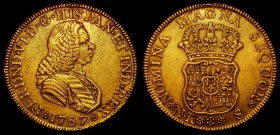 Colombia 4 Escudos 1757S KM#31.1 Assayer Sebastian de Rivera, NVF
