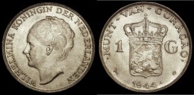 Curucao Gulden 1944D KM#45 UNC and fully lustrous