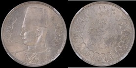 Egypt 20 Piastres AH1358/1939 KM368 Unc and graded MS62 by NGC