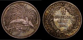 German New Guinea Half Mark 1894A KM#4 Good Fine, nicely toned, a scarce and popular one-year type