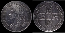 Crown 1687 TERTIO ESC 78, Bull 743, VF with grey tone, in an LCGS holder and graded LCGS 45