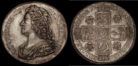 Crown 1739 Roses ESC 122, Bull 1665 GVF/NEF with some minor adjustment lines