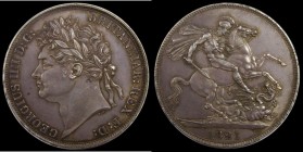 Crown 1821 SECUNDO ESC 246, Bull 2310, UNC with even grey toning, in an LCGS holder and graded LCGS 80, the second finest known of 36 examples thus fa...