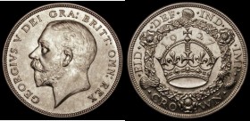 Crown 1927 Proof ESC 367, Bull 3631 EF/GEF and lustrous, the obverse with some contact marks