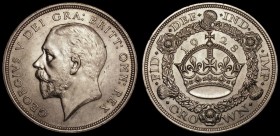 Crown 1928 ESC 368, Bull 3633 EF/GEF the obverse with some contact marks