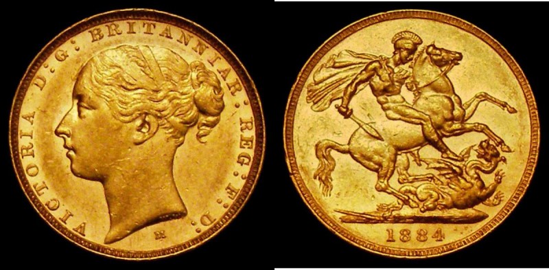 Sovereign 1884M George and the Dragon Marsh 106 EF