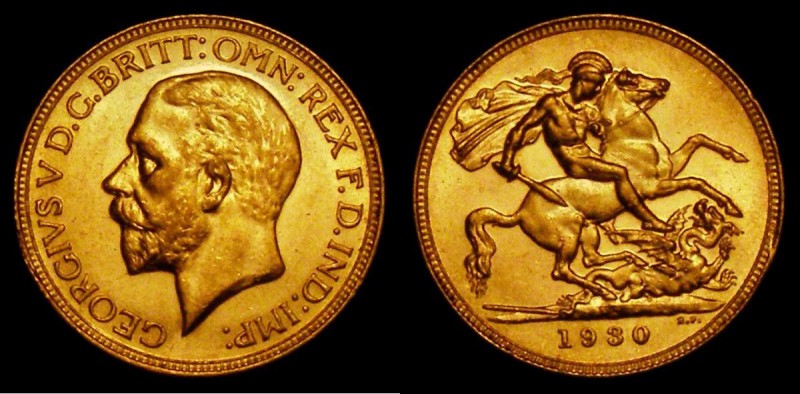 Sovereign 1930M Marsh 248 NEF and lustrous, Rare with a mintage of only 77,588 p...