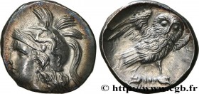 CALABRIA - TARAS
Type : Drachme 
Date : c. 280-272 AC. 
Mint name / Town : Tarente 
Metal : silver 
Diameter : 16,5  mm
Orientation dies : 11  h.
Weig...
