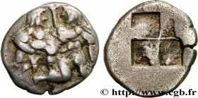 THRACE - THRACIAN ISLANDS - THASOS
Type : Drachme 
Date : c. 510-490 AC. 
Mint name / Town : Thasos 
Metal : silver 
Diameter : 14,5  mm
Orientation d...