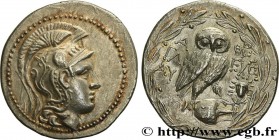 ATTICA - ATHENS
Type : Tétradrachme stéphanophore 
Date : c. 138-137 AC. 
Mint name / Town : Athènes, Attique 
Metal : silver 
Diameter : 32  mm
Orien...