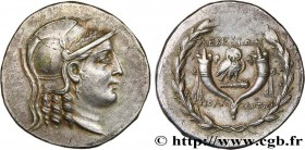 IONIA - LEBEDOS (PTOLEMAIS)
Type : Tétradrachme stéphanophore 
Date : c.150-140 avant J.-C 
Mint name / Town : Lébédos, Ionie 
Metal : silver 
Diamete...