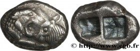 LYDIA - LYDIAN KINGDOM - CROESUS
Type : Hemistatère 
Date : c. 550 AC. 
Mint name / Town : Sardes, Lydie 
Metal : silver 
Diameter : 13  mm
Orientatio...