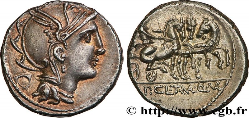 CLAUDIA
Type : Denier 
Date : 111-110 AC. 
Mint name / Town : Rome 
Metal : silv...