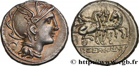 CLAUDIA
Type : Denier 
Date : 111-110 AC. 
Mint name / Town : Rome 
Metal : silver 
Millesimal fineness : 950  ‰
Diameter : 16,5  mm
Orientation dies ...