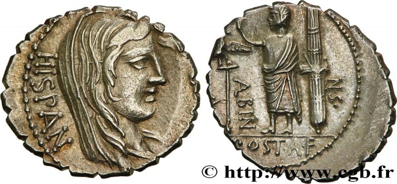 POSTUMIA
Type : Denier serratus 
Date : 81 AC. 
Mint name / Town : Rome 
Metal :...