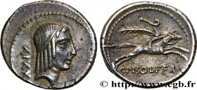 CALPURNIA
Type : Denier 
Date : 67 AC. 
Mint name / Town : Rome 
Metal : silver 
Millesimal fineness : 950  ‰
Diameter : 18  mm
Orientation dies : 6  ...