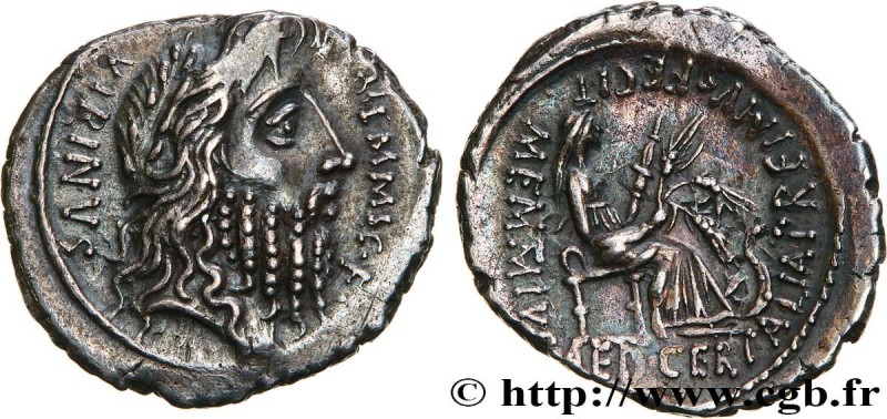 MEMMIA
Type : Denier 
Date : 56 AC. 
Mint name / Town : Rome 
Metal : silver 
Mi...