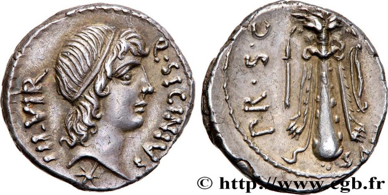 SICINIA
Type : Denier 
Date : 49 AC. 
Mint name / Town : Grèce 
Metal : silver 
...