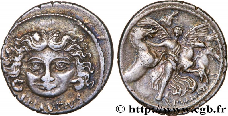 PLAUTIA
Type : Denier 
Date : 47 AC. 
Mint name / Town : Rome 
Metal : silver 
M...