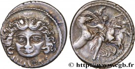 PLAUTIA
Type : Denier 
Date : 47 AC. 
Mint name / Town : Rome 
Metal : silver 
Millesimal fineness : 950  ‰
Diameter : 19,5  mm
Orientation dies : 11 ...