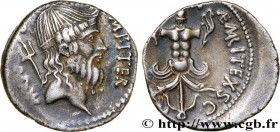 SEXTUS POMPEY
Type : Denier 
Date : c. 42 AC. 
Mint name / Town : Catane 
Metal : silver 
Millesimal fineness : 950  ‰
Diameter : 18,5  mm
Orientation...